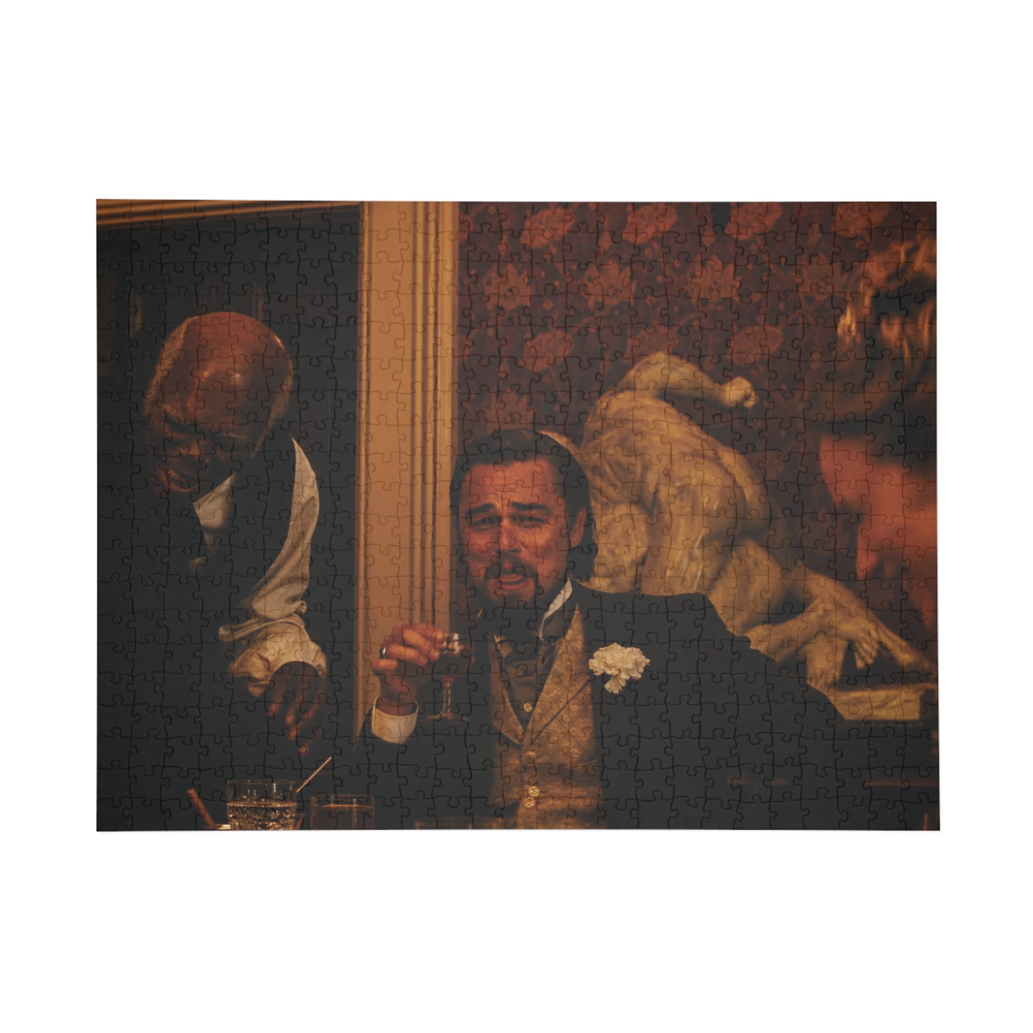 Django Unchained | Leonardo DiCaprio Sip Wine - Meme Cult