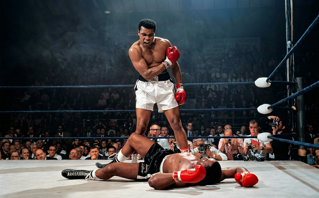 Muhammad Ali Puzzle 1000 Pezzi – KO Sonny Liston | Foto Storica Boxe