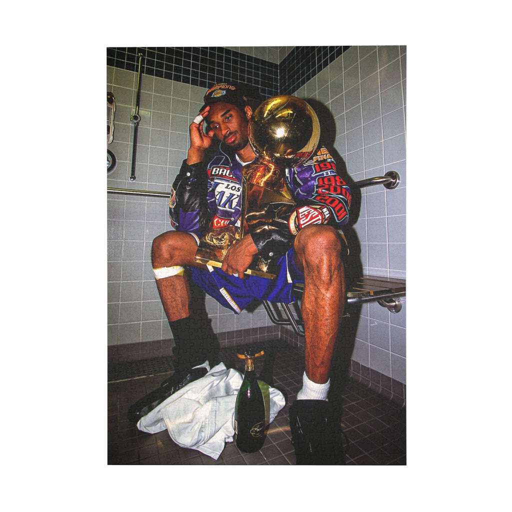 NBA | Kobe Bryant Locker Room - Larry O Brien Trophy Champion
