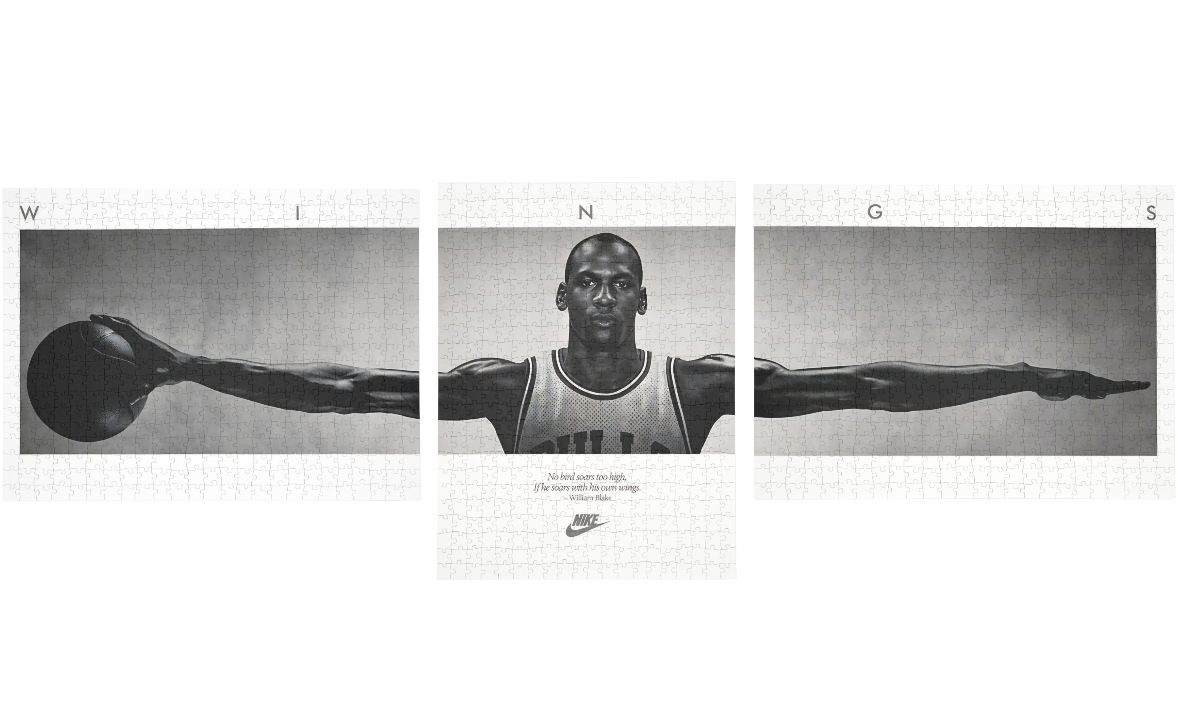 NBA | Michael Jordan Wings - Triplo Puzzle Poster Nike