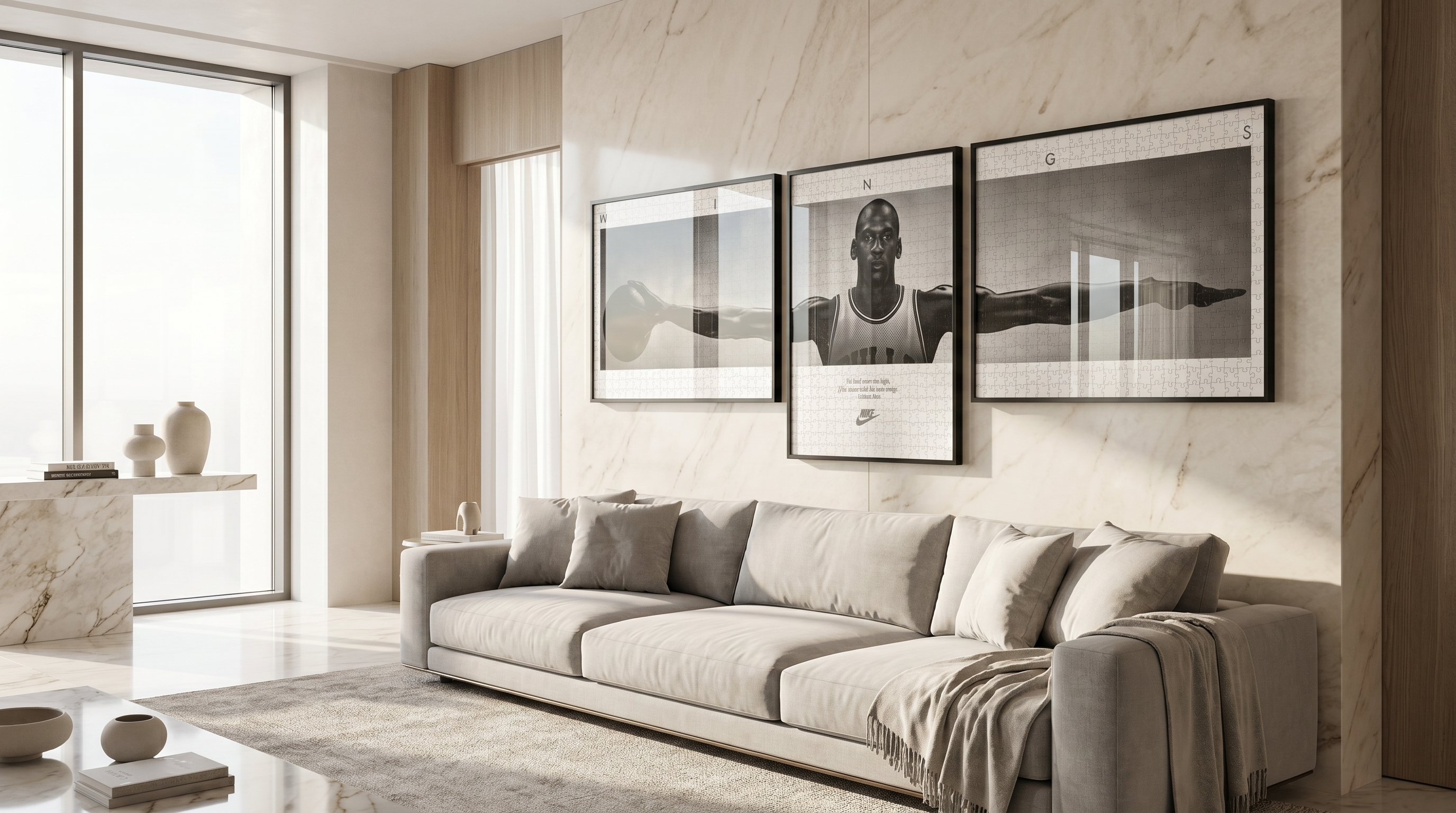 NBA | Michael Jordan Wings - Triplo Puzzle Poster Nike